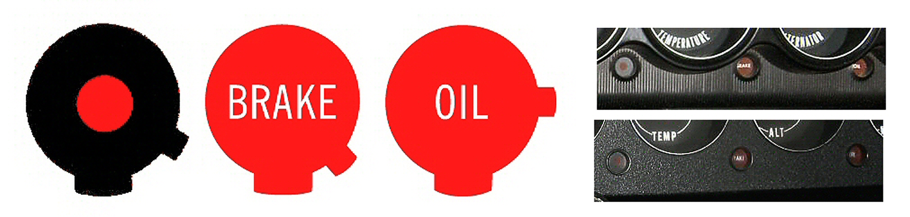 1970-1974 E-body Standard Indicator Lenses