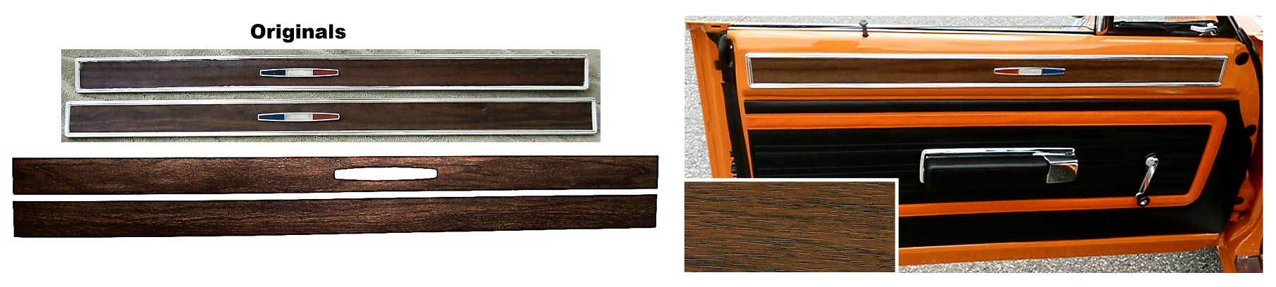 Door Panel Woodgrain, 1970 Plymouth GTX 