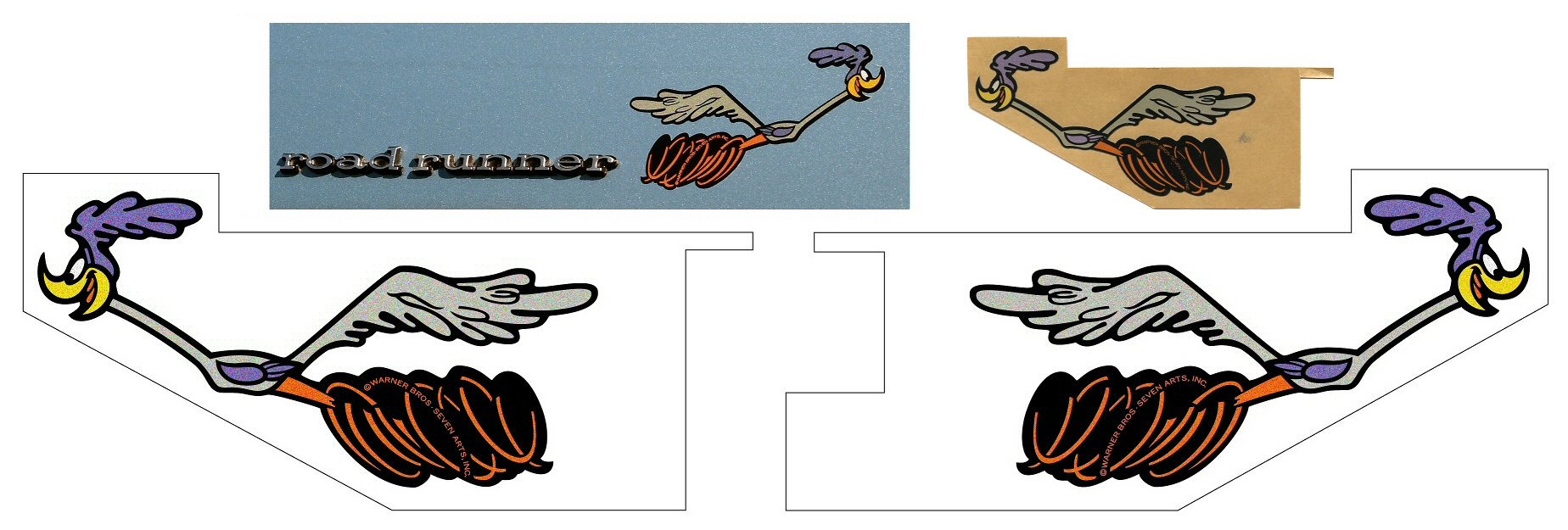 1969-70 Road Runner Running Bird Decals