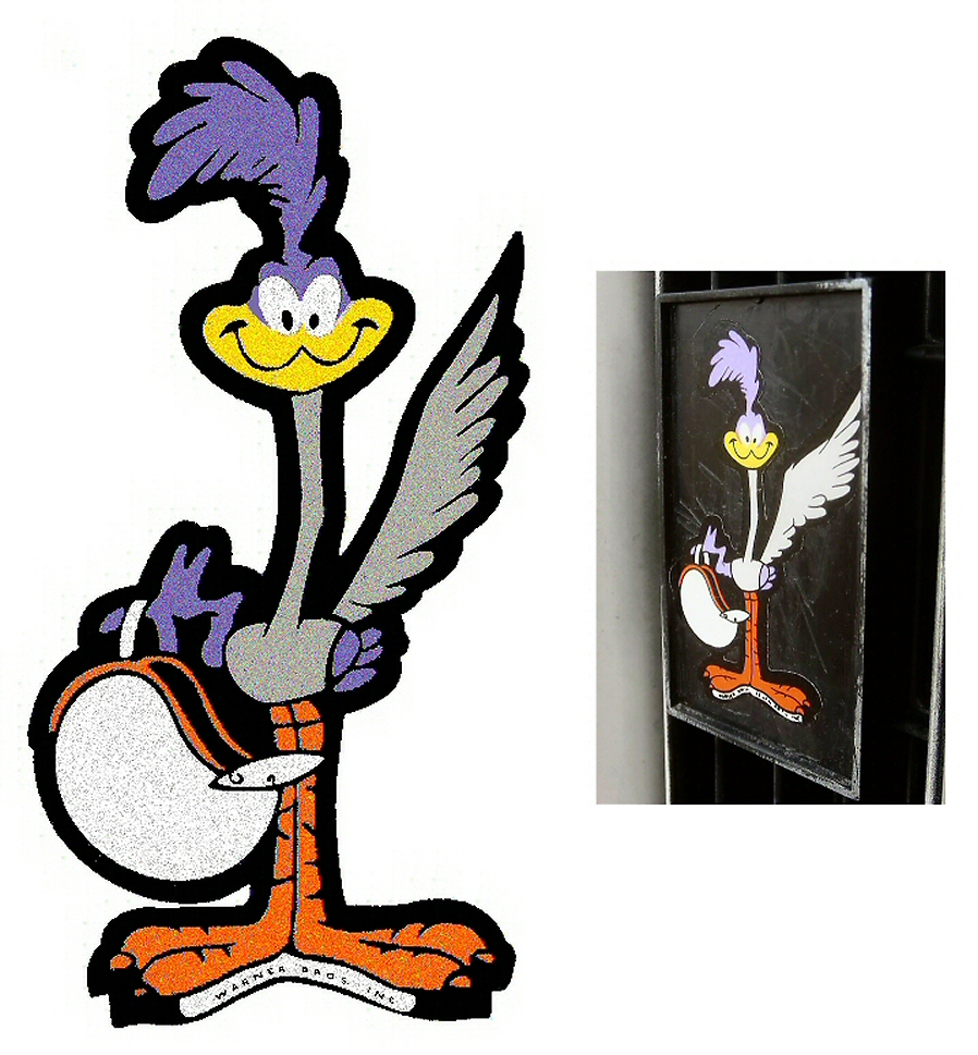 1975 Plymouth Road Runner Front Grille Bezel Standing Bird Decal