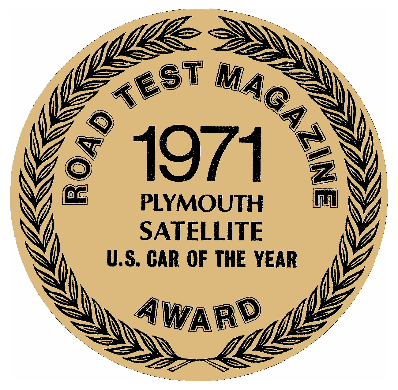 1971 Road Test Magazine "Car Of The Year" Award, Plymouth