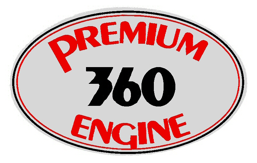 "Premium 360" Engine Valve Cover Decal Mopar Chrysler Plymouth Dodge