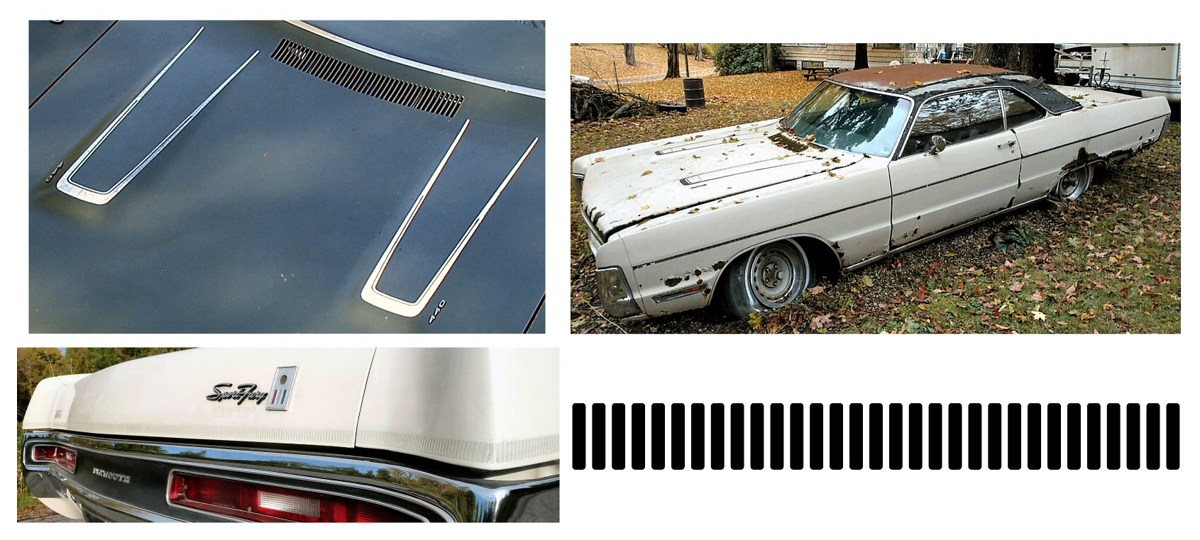 1970 Plymouth Fury S/23, GT Stripes/Strobes
