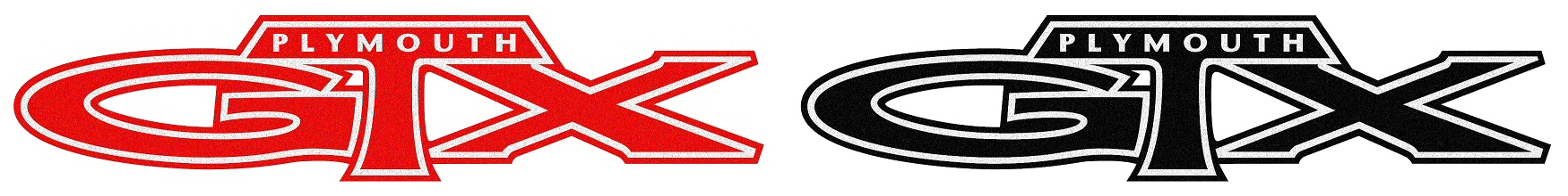 1971 "Plymouth GTX" Rear Deck Lid Decal
