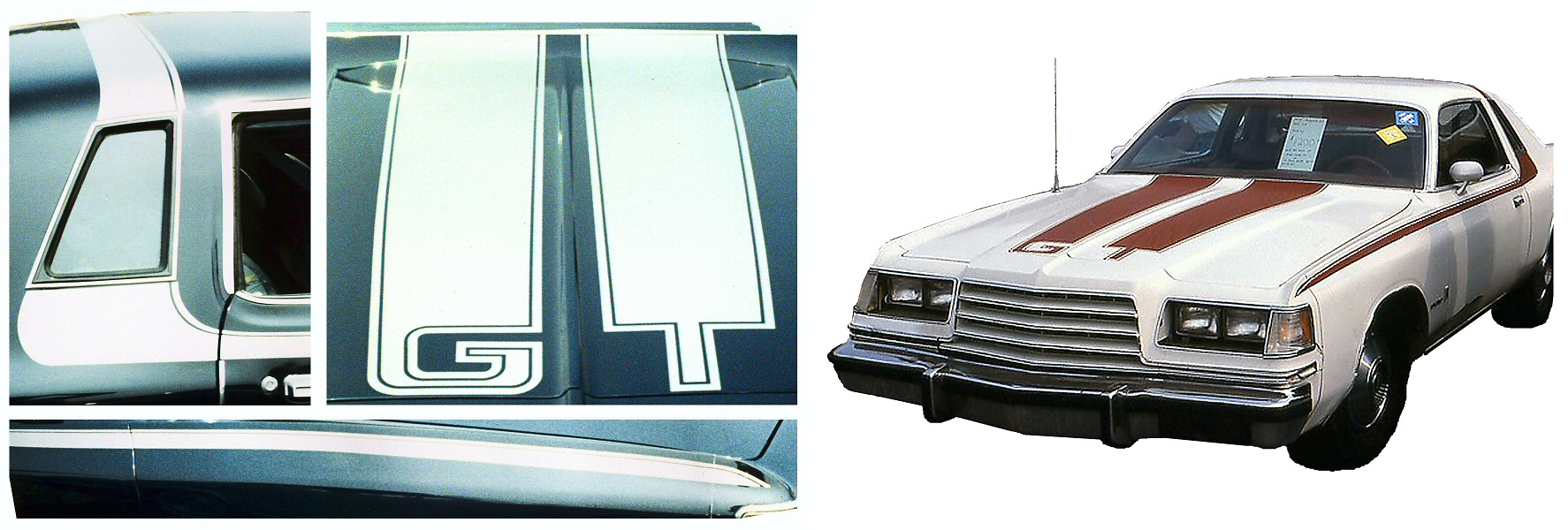 1978-79 Dodge Magnum GT Stripes/Lettering Decals