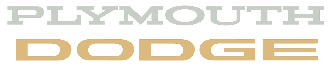 Custom Dodge & Plymouth Lettering Decals