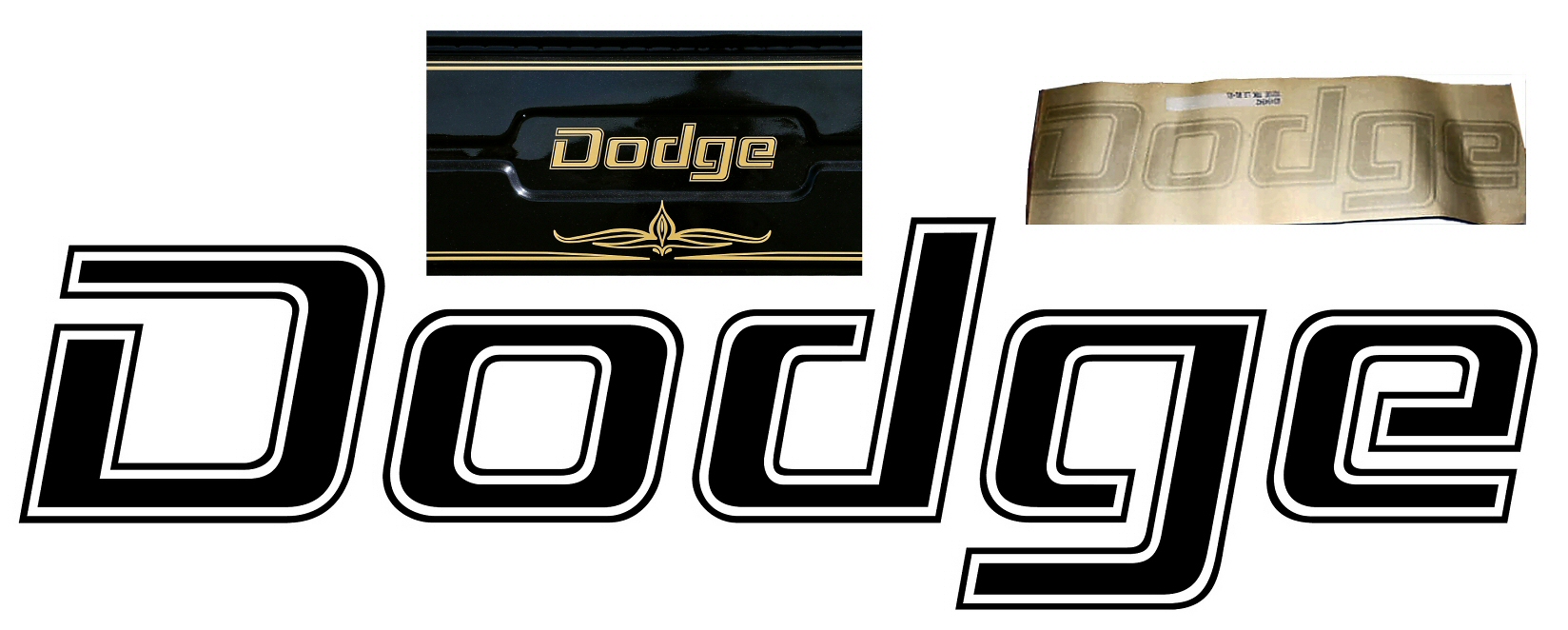 1976-77 Dodge Warlock Truck Tailgate Lettering Decal