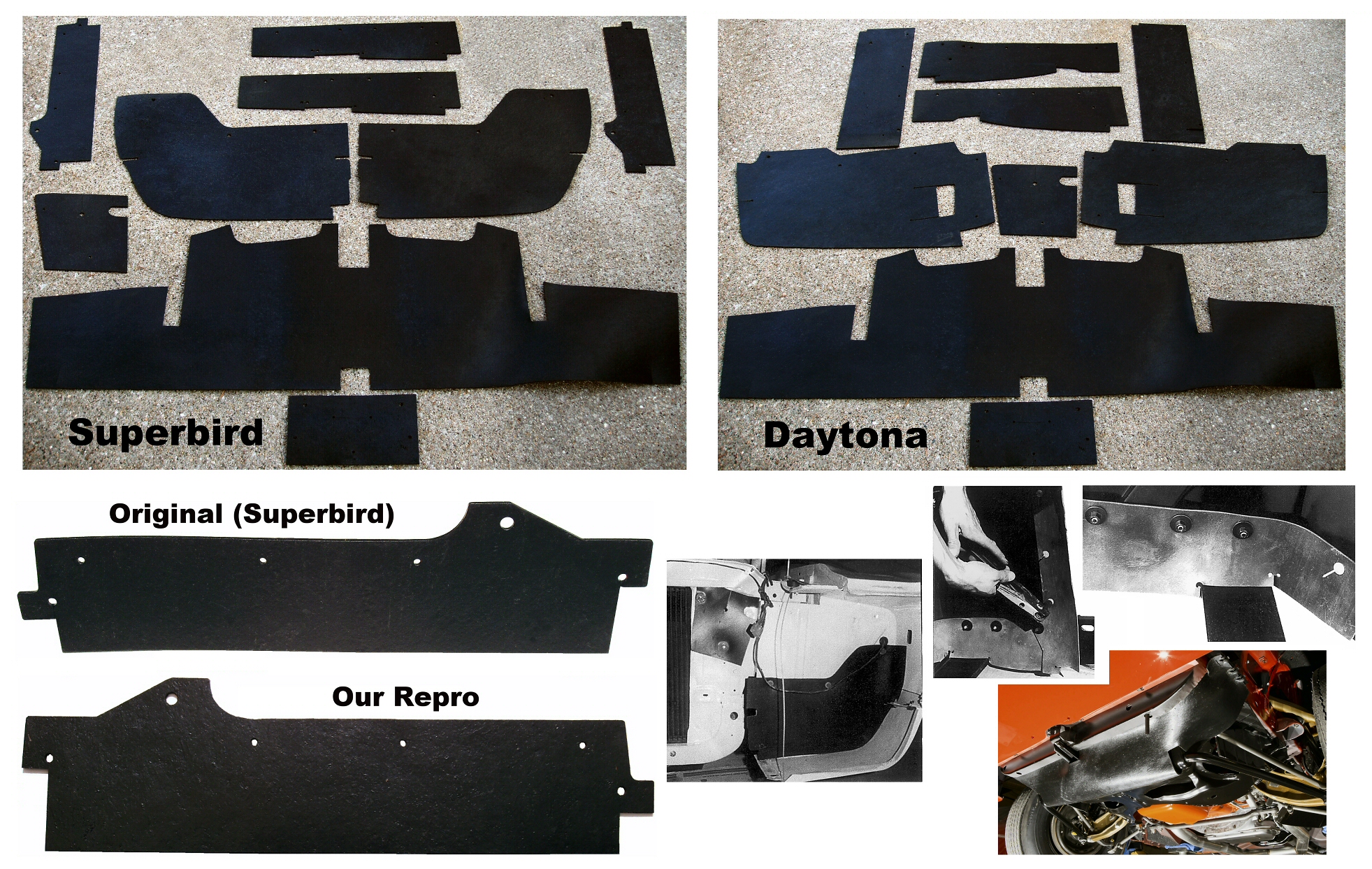 Air Duct Rubber Seals: Daytona and Superbird