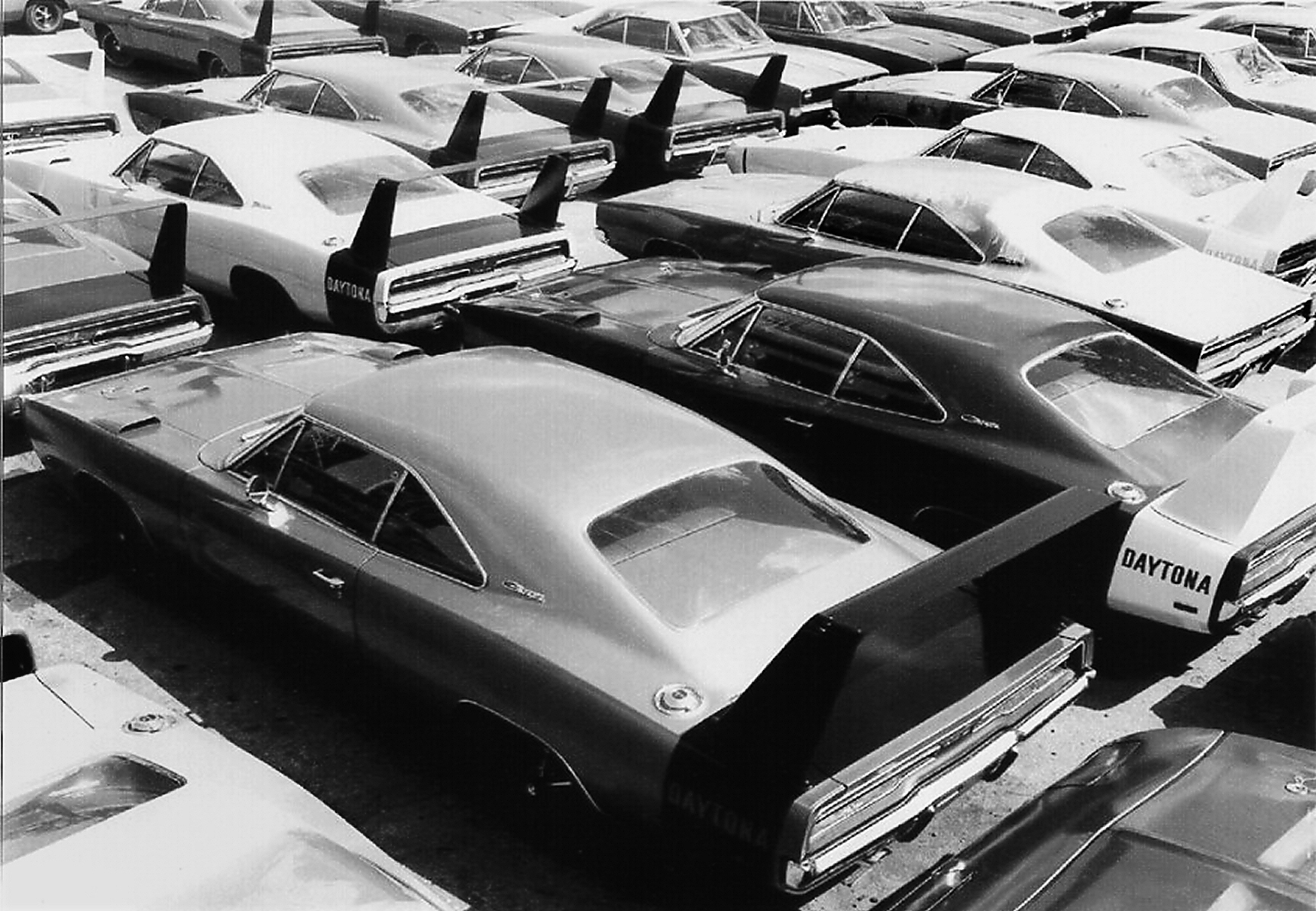Hamtramck Assembly Plant: Daytonas waiting to be shipped to dealers.
