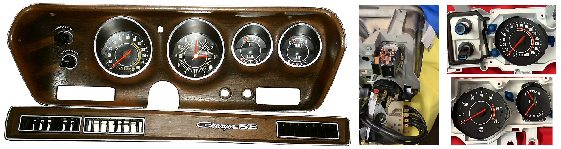 1971 1972 1973 1974 B-body Rallye Instrument Panel Gauge Faces Decals